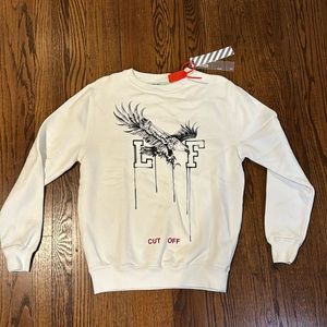 Off White white sweatshirt size XS